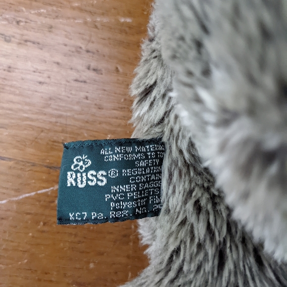 Rare Vintage Classic Russ Teddy Bear w/Org Tag Soft Gray Fur 19" Good Clean Cond - Picture 8 of 9